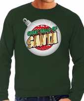 Foute kerstborrel outfit kerst outfit great balls of santa groen voor heren
