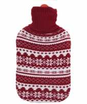 Kerstkruik met rood witte sneeuwvlokken kerst outfit hoes