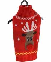 Kerstoutfit voor honden en katten rode kerst outfit met rendier