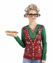 Verkleed t shirt kerst outfit oma dames