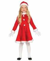 Voordelig kerstjurkje outfit outfit met kerstmuts voor meisjes