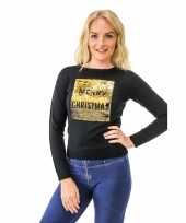 Zwarte kerst outfit met pailletten kerst outfit pailletten dames merry christmas happy new year dames